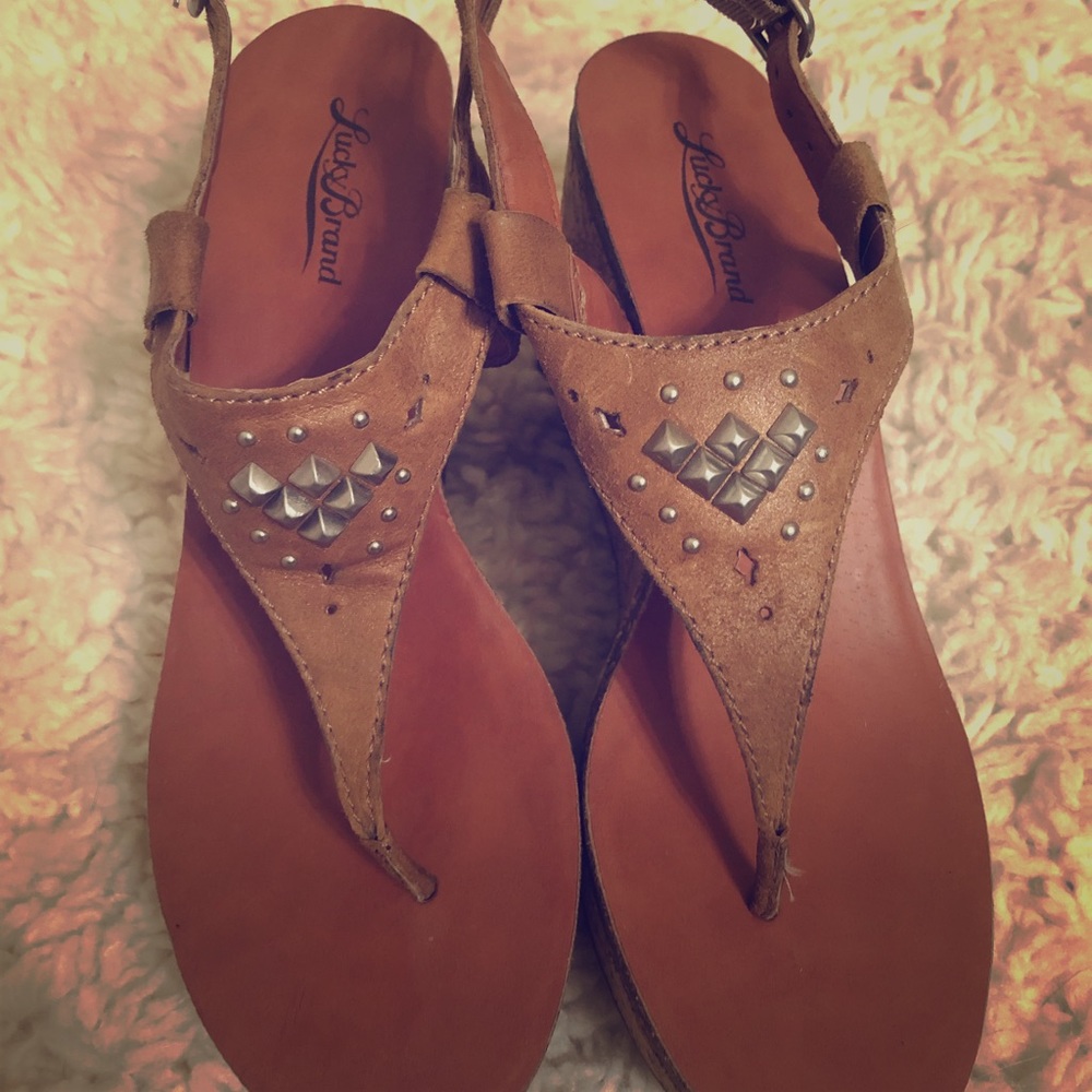Lucky Brand sandal wedges